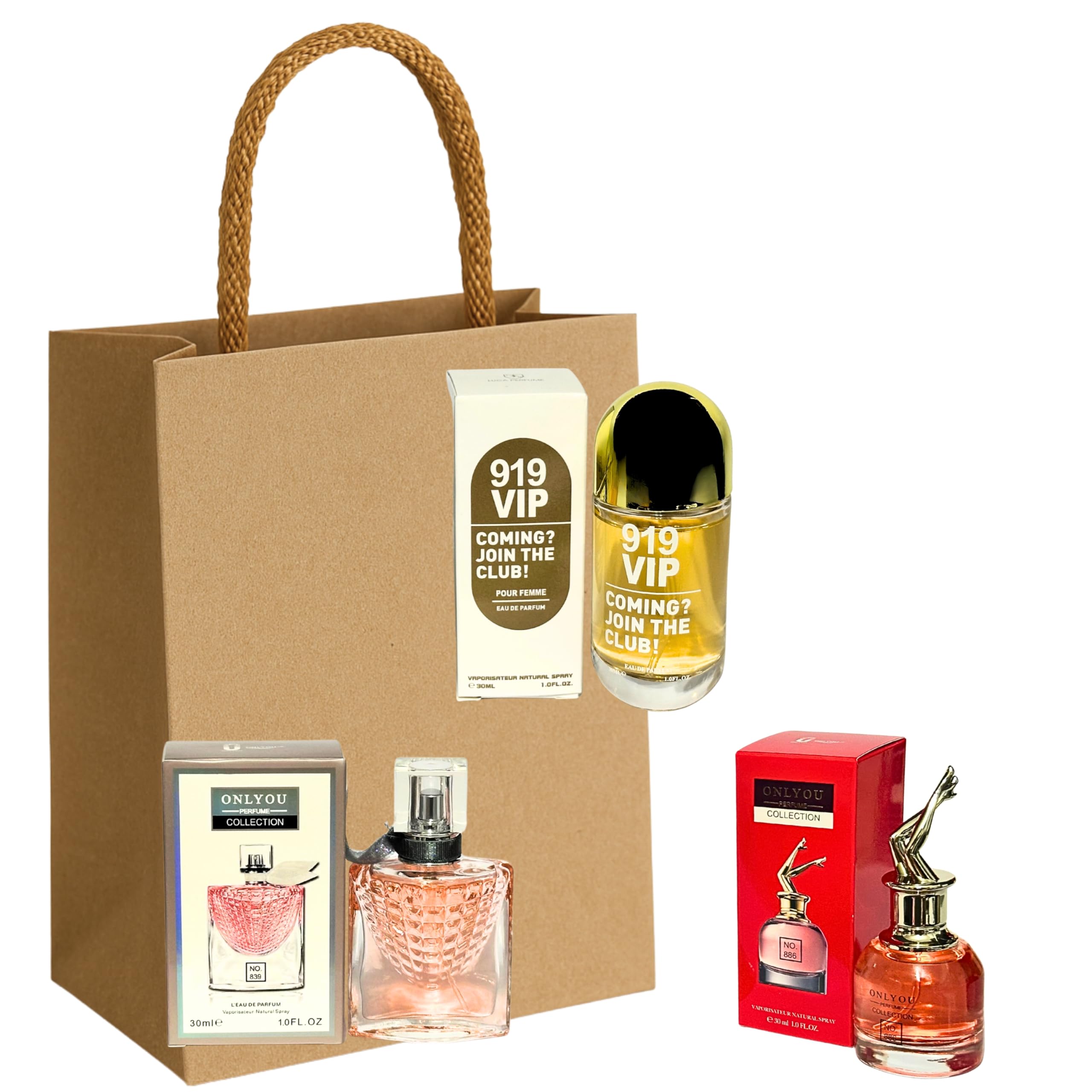 Women's Perfume Gift Set – 919 VIP – No. 839 – No. 886 (3×30ml